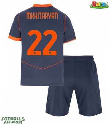 Inter Milan Henrikh Mkhitaryan #22 Tredjeställ Barn 2025-26 Kortärmad (+ Korta byxor)
